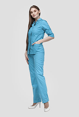 Медицинский костюм К-235 (голубой, Тиси)